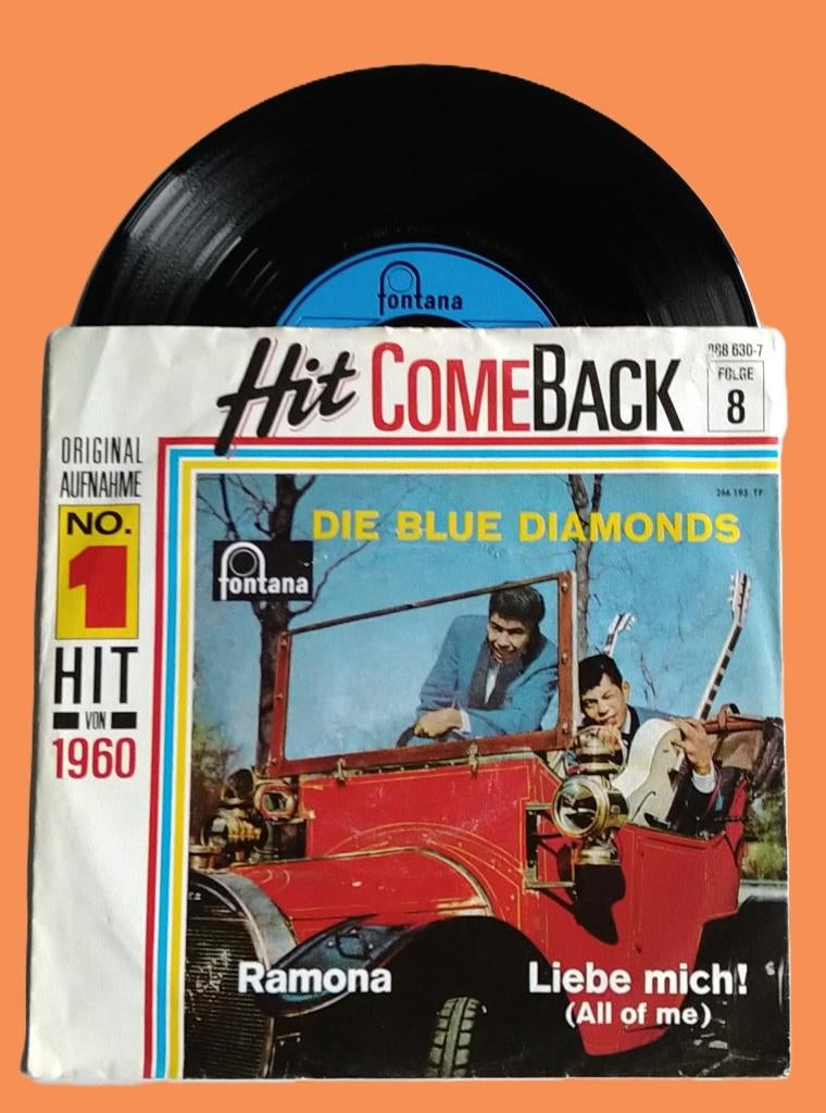 ExTop2000 Die Blue Diamonds - Ramona (Schaars HCB), Cd's en Dvd's, Vinyl Singles, Verzenden, Overige genres, 7 inch, Single