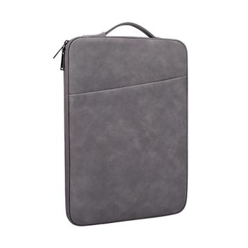Laptophoes met handvat (13.3 inch, leer, grijs) beschikbaar voor biedingen