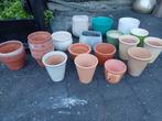 Diverse bloempotjes, Ophalen, Gebruikt, Rond, Minder dan 25 cm