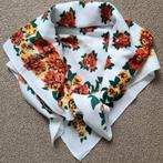 Dames hoofddoek/sjaal van 100% viscose met bloemen print., Hema., Maat 46/48 (XL) of groter, Ophalen of Verzenden, Zo goed als nieuw
