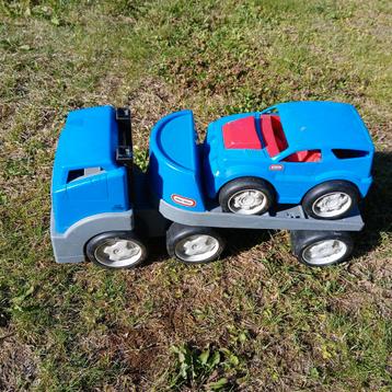 Little tikes auto met oplegger beschikbaar voor biedingen