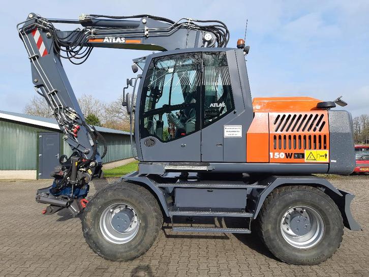 Atlas 150w mobiele graafmachine mobiele kraan 15 ton bj 2016, Zakelijke goederen, Machines en Bouw | Kranen en Graafmachines, Graafmachine
