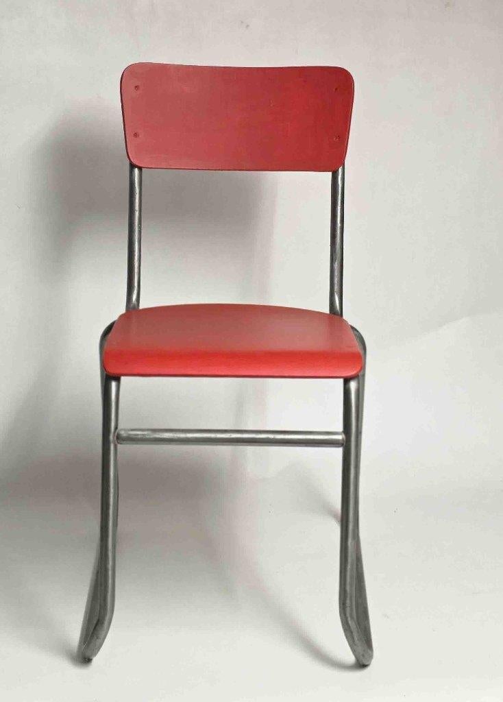 vintage gispen stoel, Huis en Inrichting, Stoelen, Gebruikt, Bruin, Ophalen of Verzenden, Eén