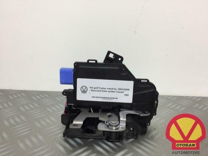 vw golf 5 plus deurslot slotmechaniek links achter nieuw, Auto-onderdelen, Carrosserie en Plaatwerk, Volkswagen, Achter, Links