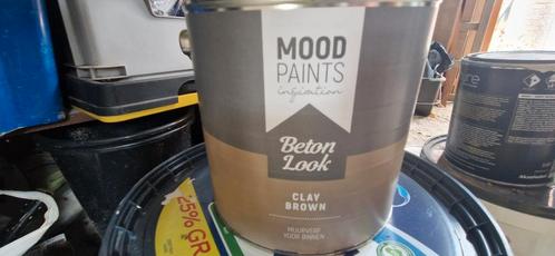 muurverf mood paints beton look clay brown 1 pot 2,5 L bruin, Doe-het-zelf en Verbouw, Verf, Beits en Lak, Nieuw, Verf, Minder dan 5 liter