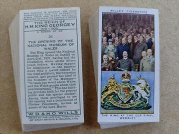 Reign of H.M. King George V complete set 50 cigarette cards beschikbaar voor biedingen