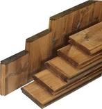 Tuinplanken blokhutprofiel (damwand) geïmpregneerd, Ophalen of Verzenden, Nieuw, 250 cm of meer, Planken