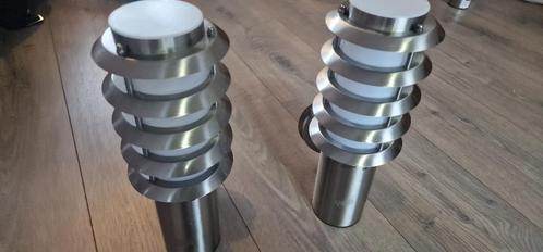 Buiten lampen, Tuin en Terras, Buitenverlichting, Zo goed als nieuw, Wandlamp, Rvs, Minder dan 50 watt, Netvoeding, Waterbestendig