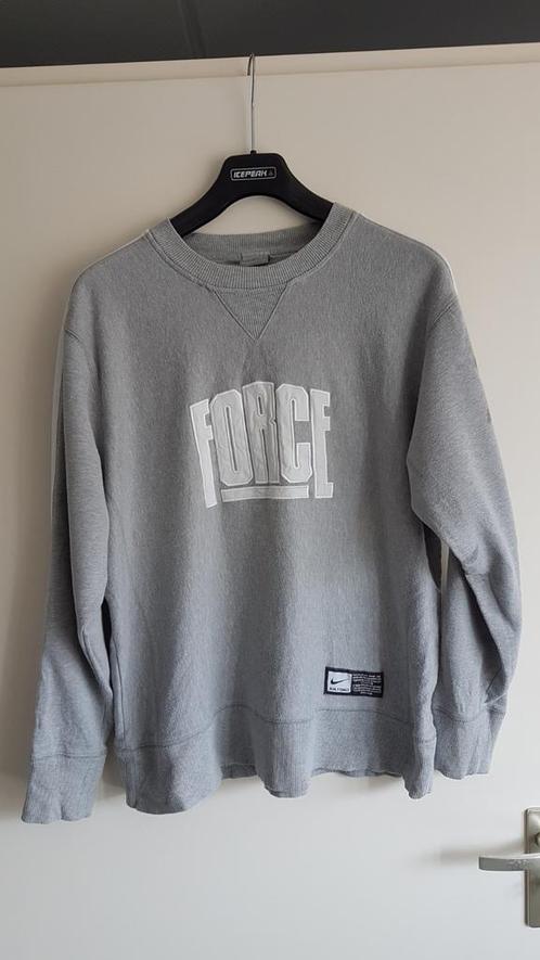 Nike air force vintage sweater jaren 90 maat m, Kleding | Heren, Truien en Vesten, Gedragen, Maat 48/50 (M), Grijs, Ophalen of Verzenden