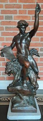 Antiek Beeld Emile-Louis Picault - in Topstaat,Hoogte 81cm., Ophalen