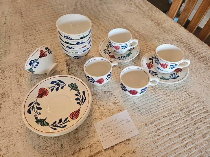 Boerenbont Boch Servies, Huis en Inrichting, Keuken | Servies, Zo goed als nieuw, Compleet servies, Boerenbont, Aardewerk, Ophalen