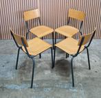 10 x Vintage schoolstoelen houten design stoelen cafe bistro, Huis en Inrichting, Stoelen, Ophalen of Verzenden, Zo goed als nieuw