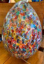 Murano glas ei lamp, murrina. Groot modele, Ophalen