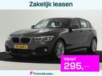 BMW 1-serie 116i High Executive M Sport | Navi | Leder | 6 b, Auto's, BMW, 1-Serie, 65 €/maand, 4 stoelen, 3 cilinders