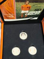 johan cruijff zilver munten, Postzegels en Munten, Munten | Nederland, Ophalen of Verzenden, Koningin Beatrix, Euro's, Zilver