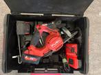 Milwaukee Cirkelzaagmachine M18 CCS55 met 2 accu’s, Ophalen of Verzenden, Zo goed als nieuw