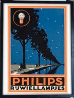 [Poster in Frame] PHILIPS Rijwiellampjes Fiets Reclame, Ophalen of Verzenden, Nieuw, A1 t/m A3, Film en Tv