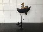 Vintage oud speelgoed balans. Matroos in boot., Antiek en Kunst, Ophalen of Verzenden