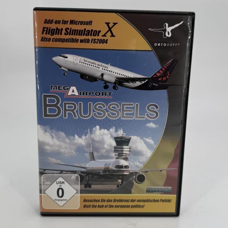 Mega Airport Brussel - Add-On voor FSX & FS2004 - PC, Spelcomputers en Games, Games | Pc, Gebruikt