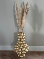 Mooie grote vaas met pluimen!, Overige materialen, Overige kleuren, Nieuw, Ophalen of Verzenden