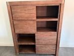 Hoge kast met schuifdeuren 130x152x45 lxhxd, Ophalen, Minder dan 150 cm, 150 tot 200 cm, 25 tot 50 cm