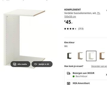 Kastverdeler ikea pax kast beschikbaar voor biedingen
