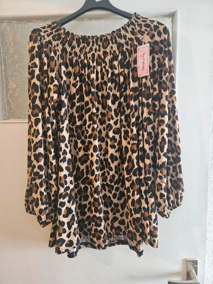 Shirt/tuniek met luipaardprint, Kleding | Dames, Grote Maten, Nieuw, Blouse of Tuniek, Ophalen of Verzenden