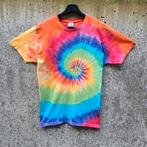 Regenboog spiral tie dye zomer t-shirt unisex maat M, Kleding | Dames, T-shirts, Maat 38/40 (M), Overige kleuren, Nieuw, Ophalen of Verzenden