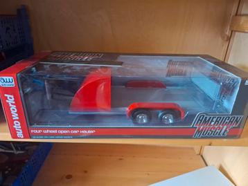 AutoWorld 1:18 Autotrailer - Nieuw in doos! beschikbaar voor biedingen