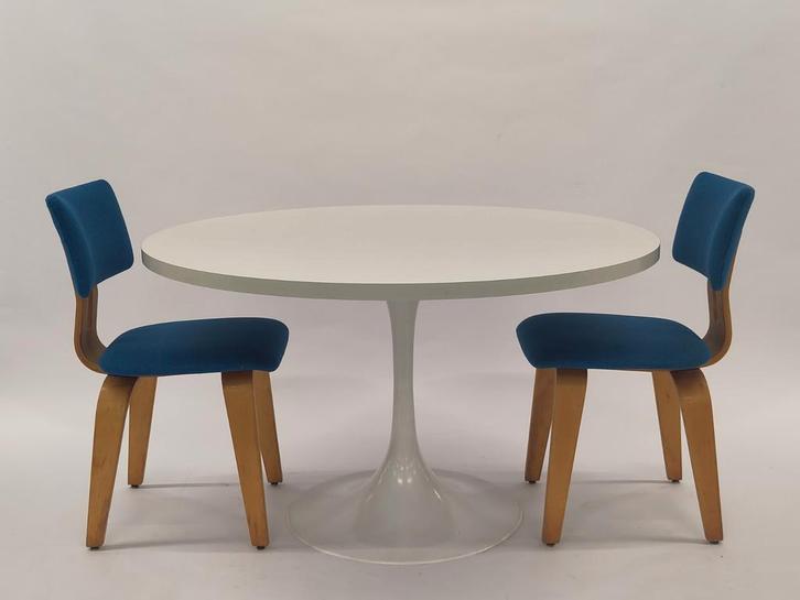 Vintage Pastoe eettafel space age tafel jaren 70 wit, Huis en Inrichting, Complete eetkamers, Gebruikt, 4 tot 6 stoelen, Ophalen