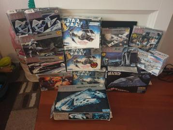 Diverse bouwpakketten Star Wars vintage (MPC en AMT) beschikbaar voor biedingen