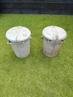 2 zinken emmers, Huis en Inrichting, Emmers, Ophalen, Gebruikt, IJzer, Met deksel