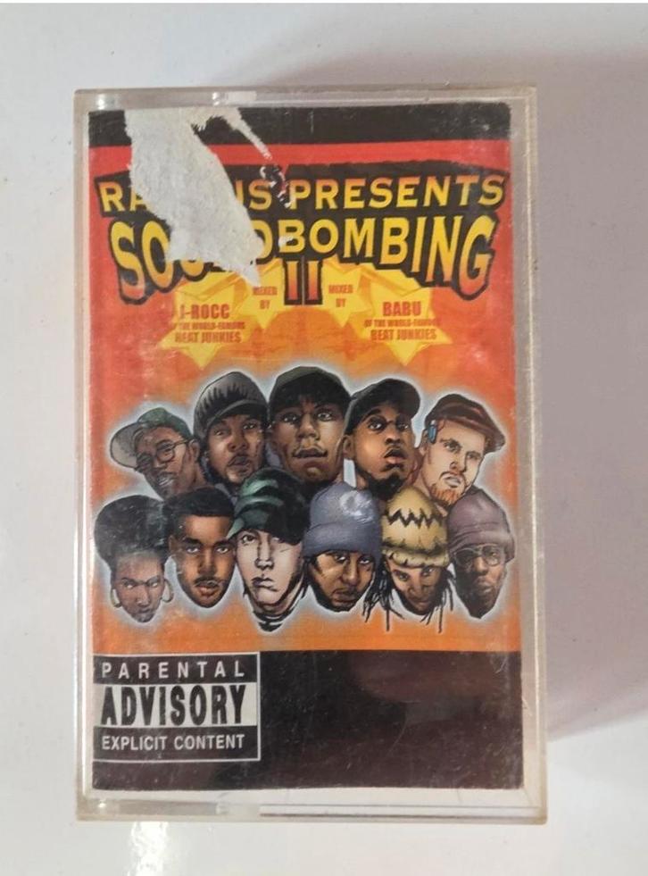Rawkus Soundbombing II Cassette - Eminem hip hop rap, Cd's en Dvd's, Cassettebandjes, Gebruikt, Origineel, Hiphop en Rap, 1 bandje