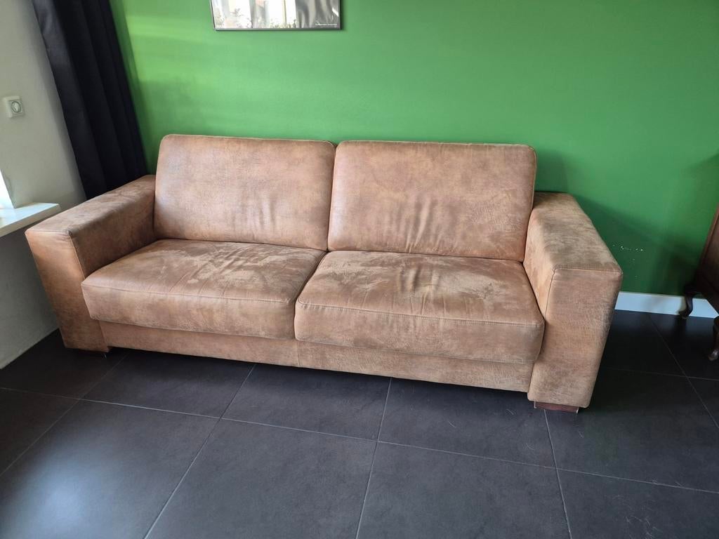 Bank van Budget Home Store - Goede Staat, Ophalen of Verzenden, Zo goed als nieuw, Stof, Modern