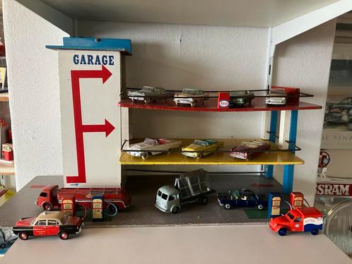 SIO TANKSTATION -TANKSTATION- GARAGE- PARKING LIFT—, Antiek en Kunst, Antiek | Speelgoed, Ophalen of Verzenden