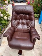 Soder Berg Fauteuil Relax bruin leer, Huis en Inrichting, Fauteuils, Ophalen, Zo goed als nieuw, 75 tot 100 cm, Leer