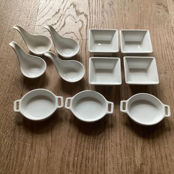 Amuse lepels,bakjes ,schaaltjes beschikbaar voor biedingen