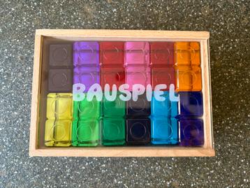 Bauspiel XL lucent cubes, 24 lichtdoorlatende blokjes beschikbaar voor biedingen