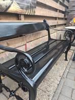 Gietijzeren gardeluxe tuinbank (zonder tafel ), Tuin en Terras, Ophalen, Gebruikt, Metaal