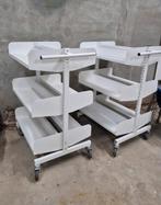 Boekenkast boekenkar biebkar  trolley metaal op wielen, Huis en Inrichting, Kasten | Boekenkasten, Ophalen, Met plank(en), Gebruikt