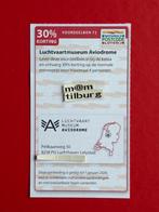 Voordeelbon 72 Luchtvaartmuseum Aviodrome 30% korting, Tickets en Kaartjes, Musea, Drie personen of meer, Kortingskaart