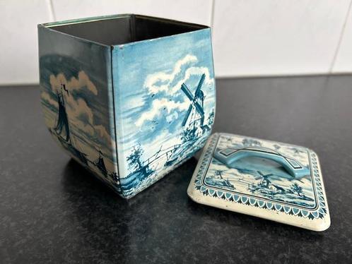 Oud blik/trommeltje Verkade, Antiek en Kunst, Antiek | Keramiek en Aardewerk, Ophalen of Verzenden