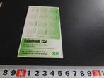 sticker Kalender 1988 RABOBANK  Reusel, Ophalen, Zo goed als nieuw, Bedrijf of Vereniging