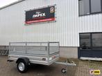 Bij Impex Bockmann Enkelas 250x130 met loofrekken 60cm, Auto diversen, Aanhangers en Bagagewagens, Nieuw