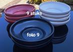 9 GEGLAZUURDE AARDEWERK SCHALEN, Ophalen, Rond, Nieuw, Binnen