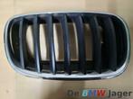 Grill rechts zwart chroom BMW X5 X6 51137171396, Auto-onderdelen, Ophalen of Verzenden, Gebruikt, BMW