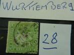 Postzegel Altduitsland Wurttemberg, Postzegels en Munten, Postzegels | Europa | Duitsland, Ophalen of Verzenden, Gestempeld