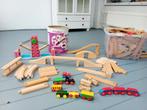 trein rails hout, Kinderen en Baby's, Speelgoed | Houten speelgoed, Gebruikt, Ophalen
