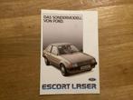 Ford Escort MK3 Laser Brochure Duits, Ophalen of Verzenden