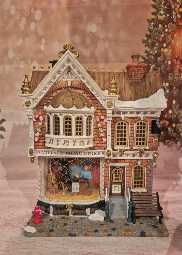 Lemax village music store  45096, Diversen, Kerst, Zo goed als nieuw, Ophalen of Verzenden